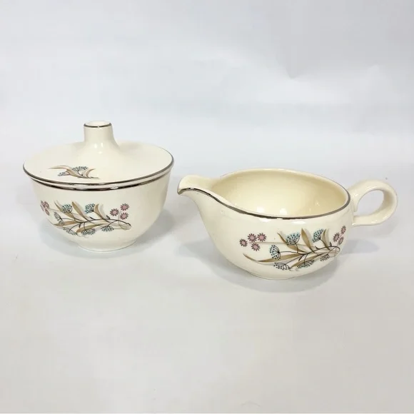 Vintage Taylor Smith & Taylor Cream & Sugar 2341 - Picture 1 of 11